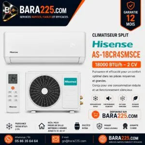 Climatiseur Split Hisense AS-18CR4SMSCE 18000 BTU /h 2 cv