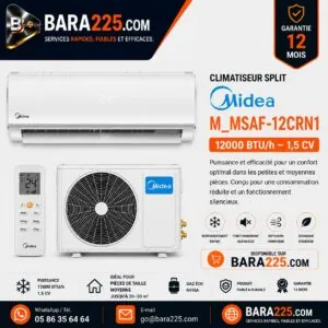 Climatiseur Split Midea M_MSAF-12CRN1 12000 BTU /h 1,5 cv