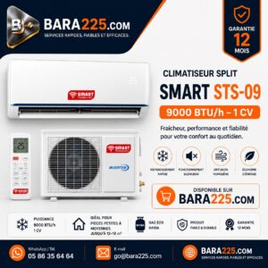 Climatiseur Split Smart STS-09 9000 BTU h 1 cv