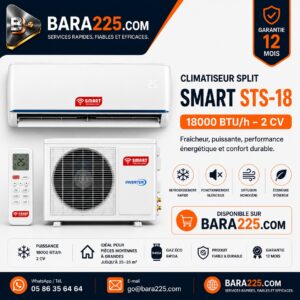Climatiseur Split Smart STS-18 18000 BTU h 2 cv
