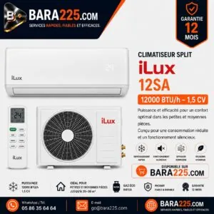 Climatiseur Split iLux 12SA 12000 BTU /h 1,5 cv