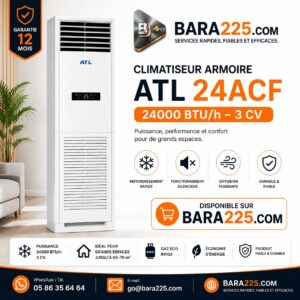 Climatiseur armoire ATL 24ACF 24000 BTU h 3 cv